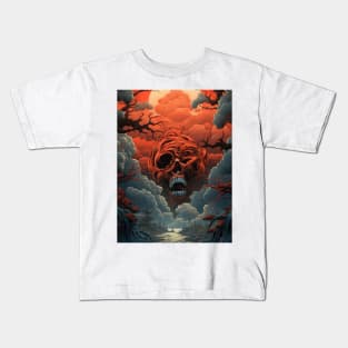 The Red Sun and the Ancient Gods Kids T-Shirt